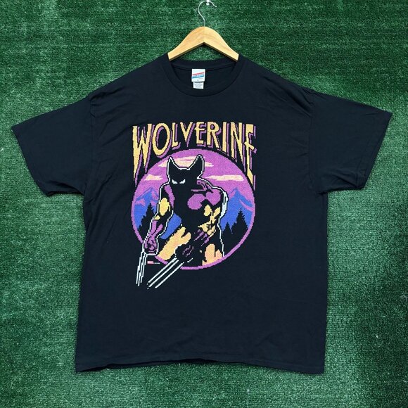 Wolverine 8-Bit Double Sided Character Specs T-shirt size large - Picture 1 of 4